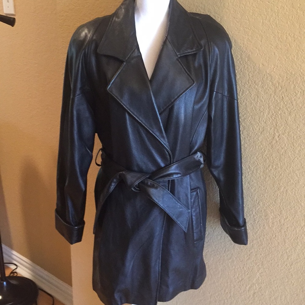 Wilson’s Leather Hipster Belted Coat